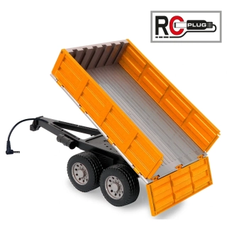 Přívěs sklápěcí oranžový pro RC Traktory 1:16